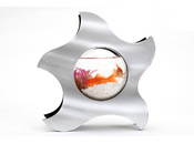 Acquario design grigio metallizzato STAR