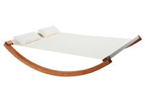 Amaca lettino doppia da giardino colore bianco sporco   OUESSANT
