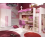 Armadio per bambina bianco e rosa  MARCHANDE