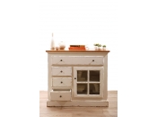 Buffet barocco bianco 1 porta SOFIA