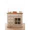 Buffet barocco bianco 1 porta SOFIA