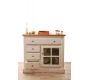 Buffet barocco bianco 1 porta SOFIA