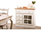 Buffet barocco bianco 1 porta SOFIA