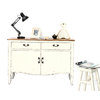 Buffet barocco bianco  2 porte 2 cassetti ROSALA