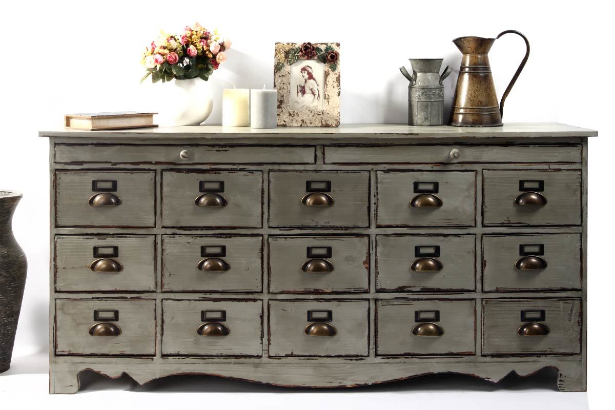 Buffet in legno 17 cassetti WINSTON