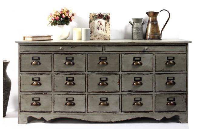 Buffet in legno 17 cassetti WINSTON