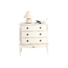 Cassettiera barocca colore bianco  BIANCA