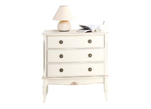 Cassettiera barocca colore bianco  BIANCA