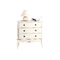 Cassettiera barocca colore bianco  BIANCA