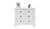  Cassettiera in legno  bianco  HAMPTON