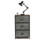 Cassettiera in legno e metallo stile industriale 3 cassetti TREVOR
