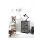 Cassettiera in legno e metallo stile industriale 3 cassetti TREVOR