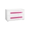 Cassettiera  per bambina bianca e rosa MARCHANDE