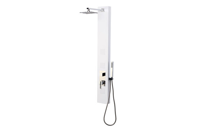 Colonna doccia idromassaggio colore bianco  TRENDY