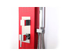 Colonna doccia idromassaggio colore rosso  TRENDY