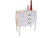 Com&oacute; 3 cassetti LUISA � colore bianco