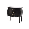 Com&oacute; 3 cassetti LUISA� colore nero
