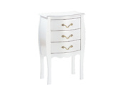 Com&oacute; / comodinoLUISA 3 cassetti - colore bianco