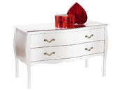 Com&oacute; / console 2 cassetti LUISA � colore bianco