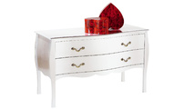 Com&oacute; / console 2 cassetti LUISA � colore bianco