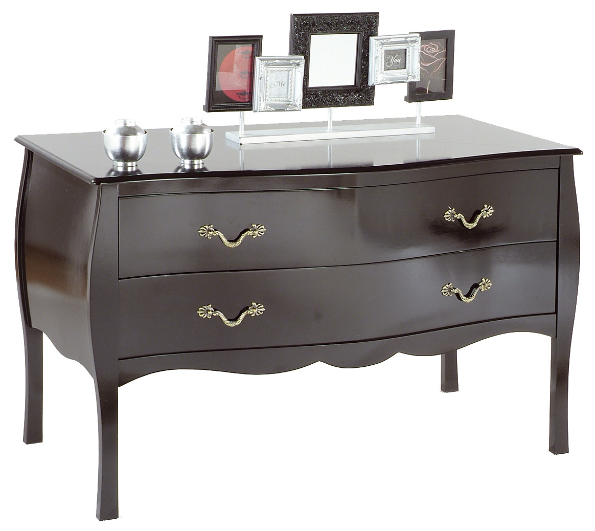 Com&oacute; / console LUISA 2 cassetti � colore nero