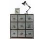 Como' in legno stile industriale  9 cassetti Willard