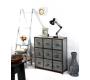 Como' in legno stile industriale  9 cassetti Willard