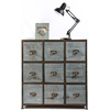 Como' in legno stile industriale  9 cassetti Willard