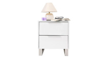 Comodino design laccato bianco HALIFAX