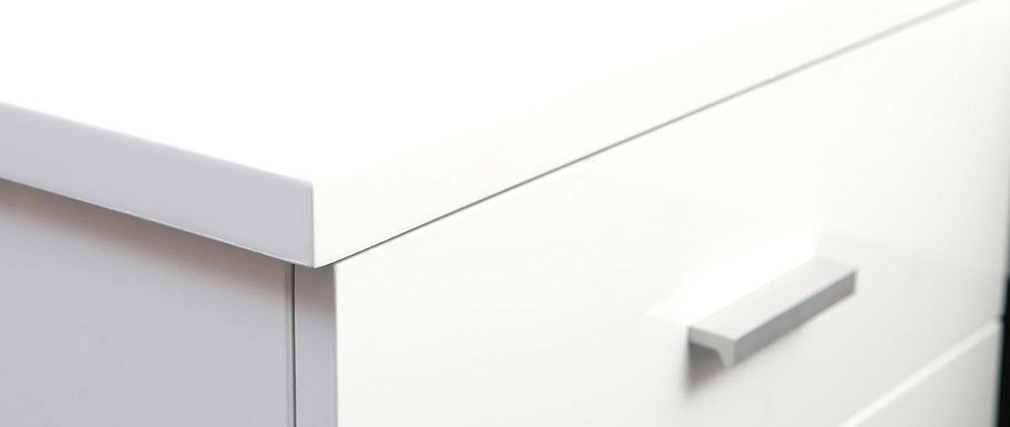 Comodino design laccato bianco  NOHA