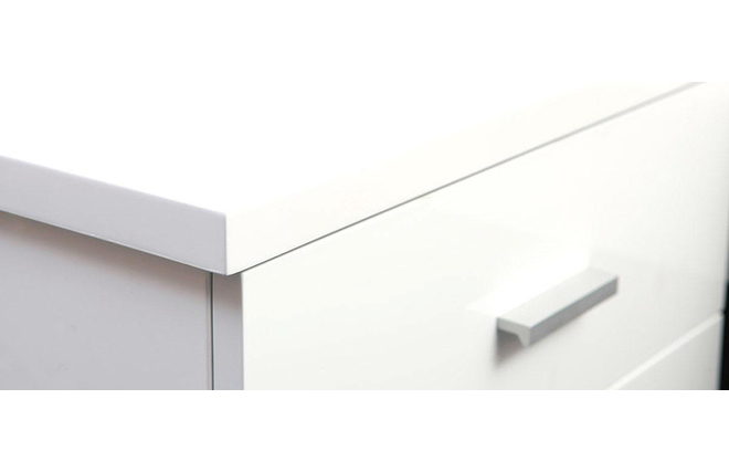 Comodino design laccato bianco  NOHA