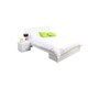Comodino design laccato bianco  NOHA