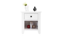 Comodino in legno bianco  HAMPTON