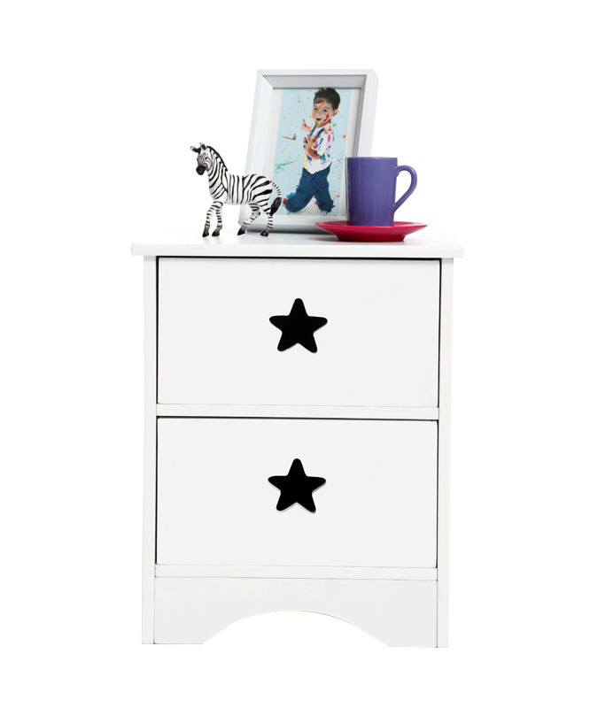 Comodino per bambini bianco ETOILE