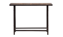 Console alta stile industriale in legno e metallo ATELIER