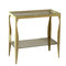 Console / buffet BAROCA in accciao laccato e vetro temperato  trasparente 