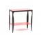 Console / buffet Baroca rosso in acciaio laccato e vetro temperato