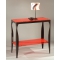 Console / buffet Baroca rosso in acciaio laccato e vetro temperato