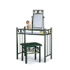Console-Coiffeuse in metallo e vetro temperato verde GIRASOLE image pub1
