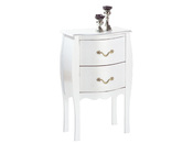 Console / Comodino 2 cassetti LUISA - colore bianco