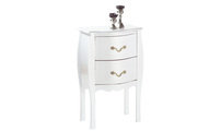 Console / Comodino 2 cassetti LUISA - colore bianco