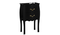 Console / Comodino 2 cassetti LUISA - colore nero