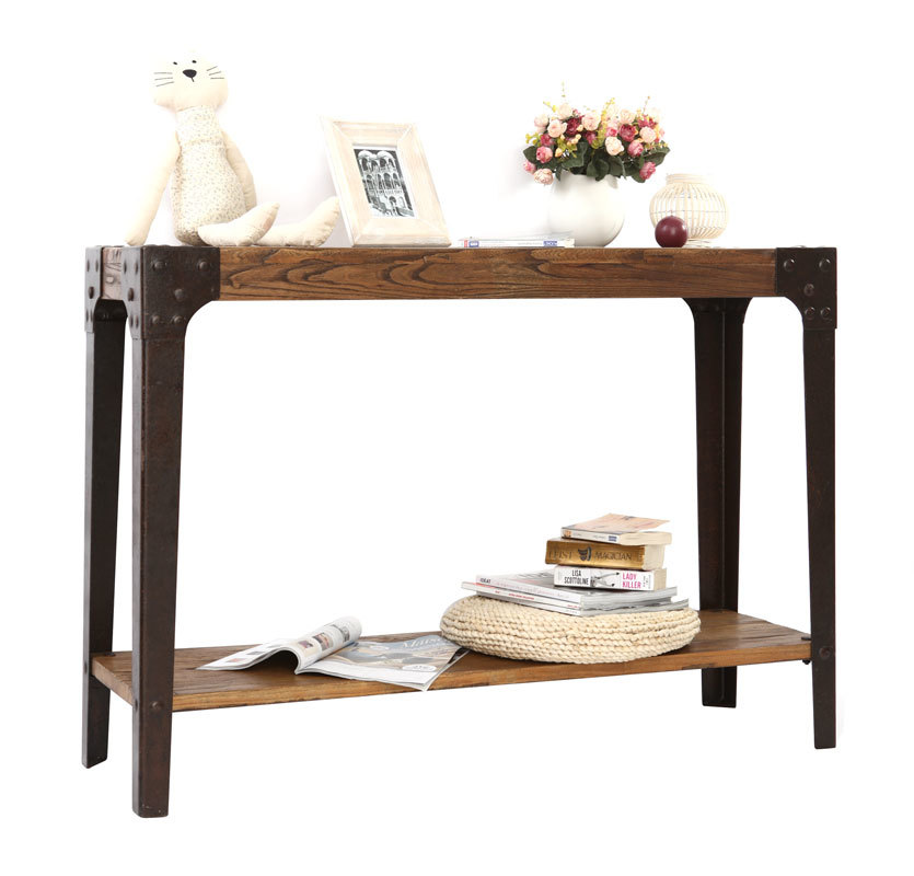 Console di stile industriale in legno e metallo  MADISON