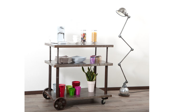 Console in metallo stile industriale  CHARIOT