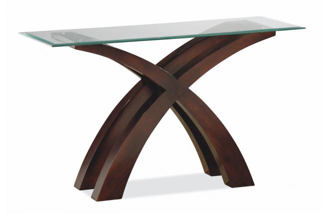 Console in rovere di Malesia NICOLAS - Colore weng&eacute;