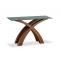Console in rovere di Malesia NICOLAS - Colore weng&eacute;