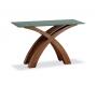 Console in rovere di Malesia NICOLAS - Colore weng&eacute;