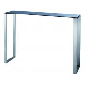 Console moderna INOLA in vetro e inox - colore nero image 1