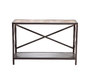 Console stile industriale in metallo e legno ATELIER