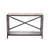 Console stile industriale in metallo e legno ATELIER